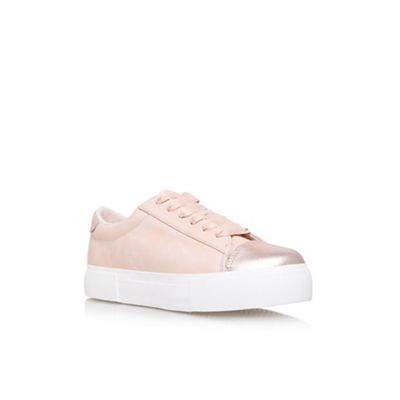 Natural Kamille flat lace up sneakers